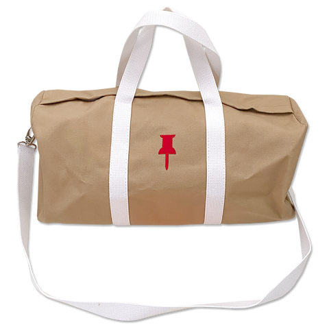 Pinterest- Tan Pin Duffle Bag