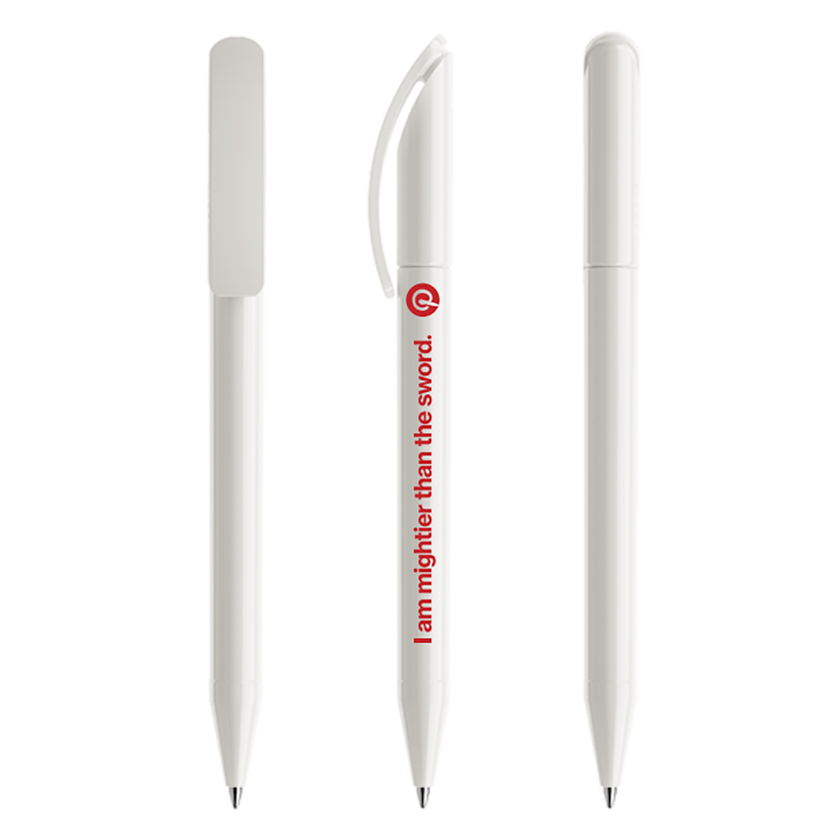 Pinterest - I am mightier than the sword DS3 Prodir Pen - Polished White - BULK